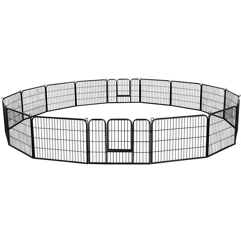 Multi-Sized Metal Dog Exercise Pen Panels with 2 Doors