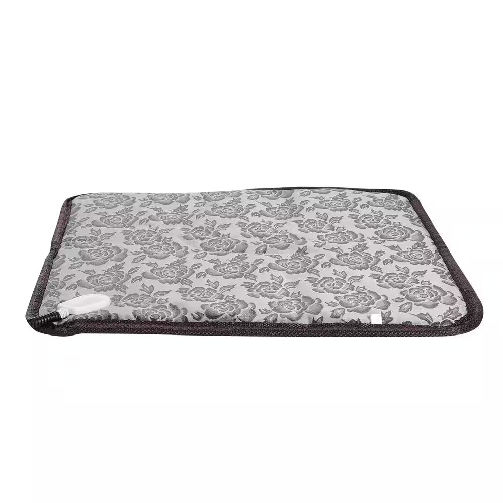 17.7 In. X 17.7 In. Pet Heating Pad Small Dog Cat Bed Electric Heating Mat Waterproof Adjustable Warming Blanket
