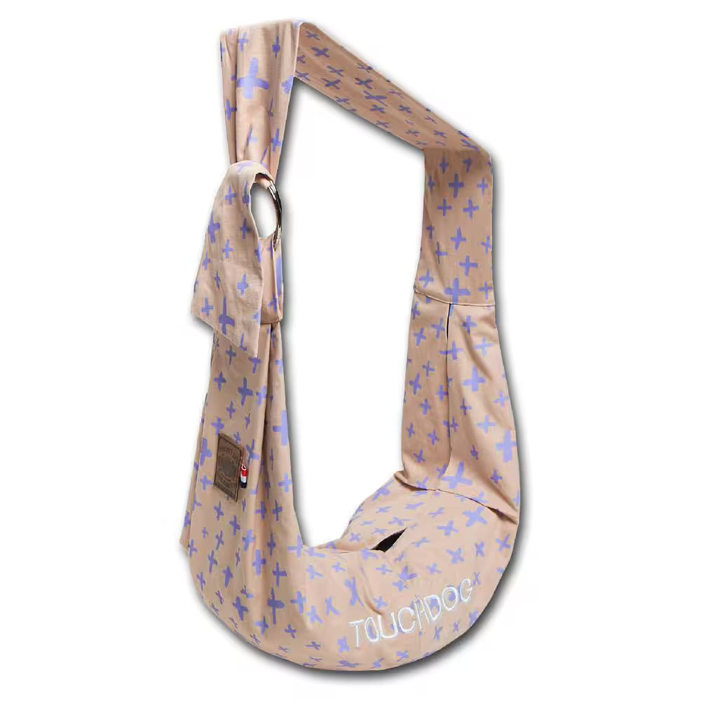 Pink Paw-Ease Over-The-Shoulder Travel Sling Pet Carrier