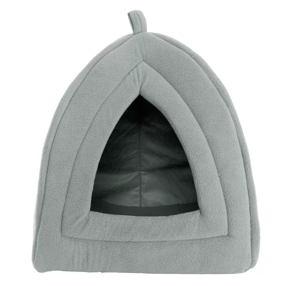 Small Grey Igloo Cat Bed