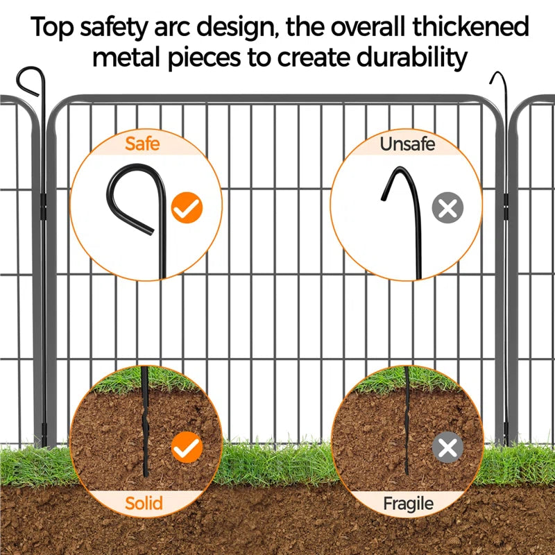 Multi-Sized Metal Dog Exercise Pen Panels with 2 Doors