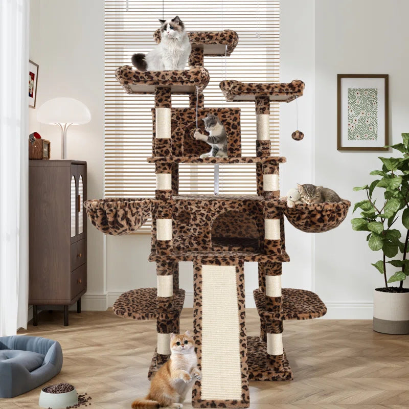 Lima Pet Heavy Duty 68 Inch Multi-Level Cat Tree