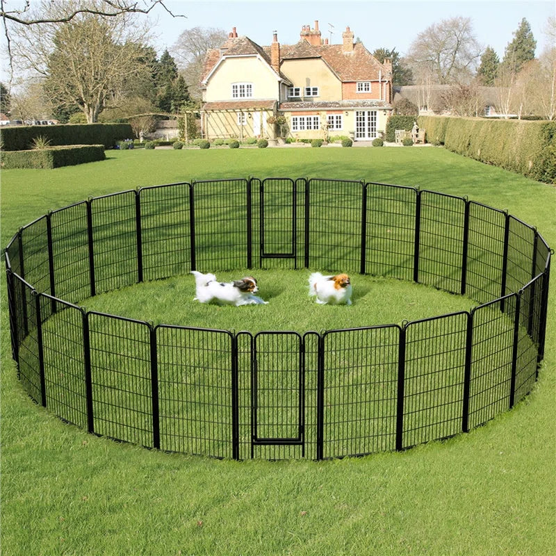8 Panel Metal Exercise Pen with Door