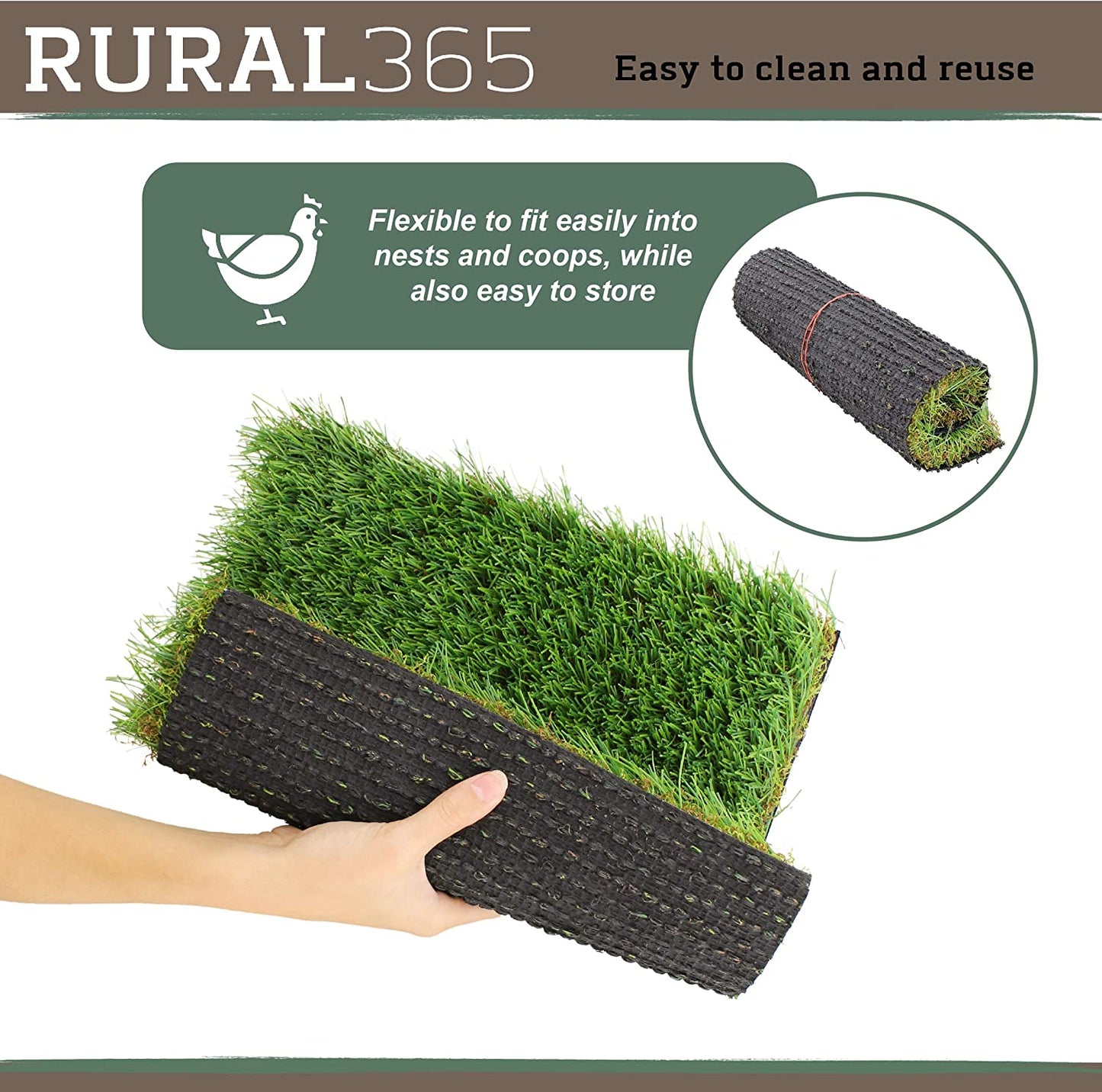 Nesting Box Pads Artificial Turf Square 4Pk - Synthetic Pads for Chicken Coop Laying Box Grass Pads 12In X 12In