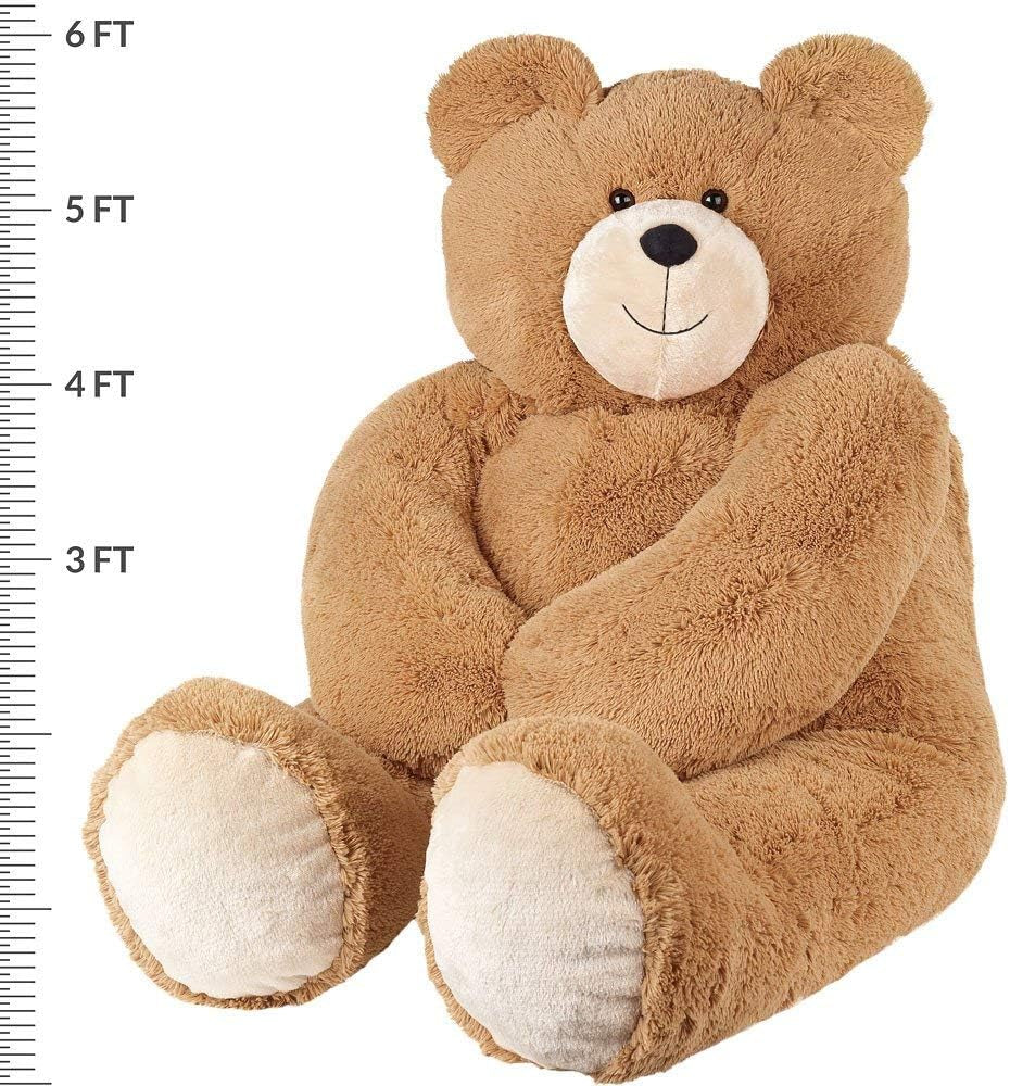 Giant Stuffed Animals - Life Size Teddy Bear, 6 Foot, 6 FT, 72"