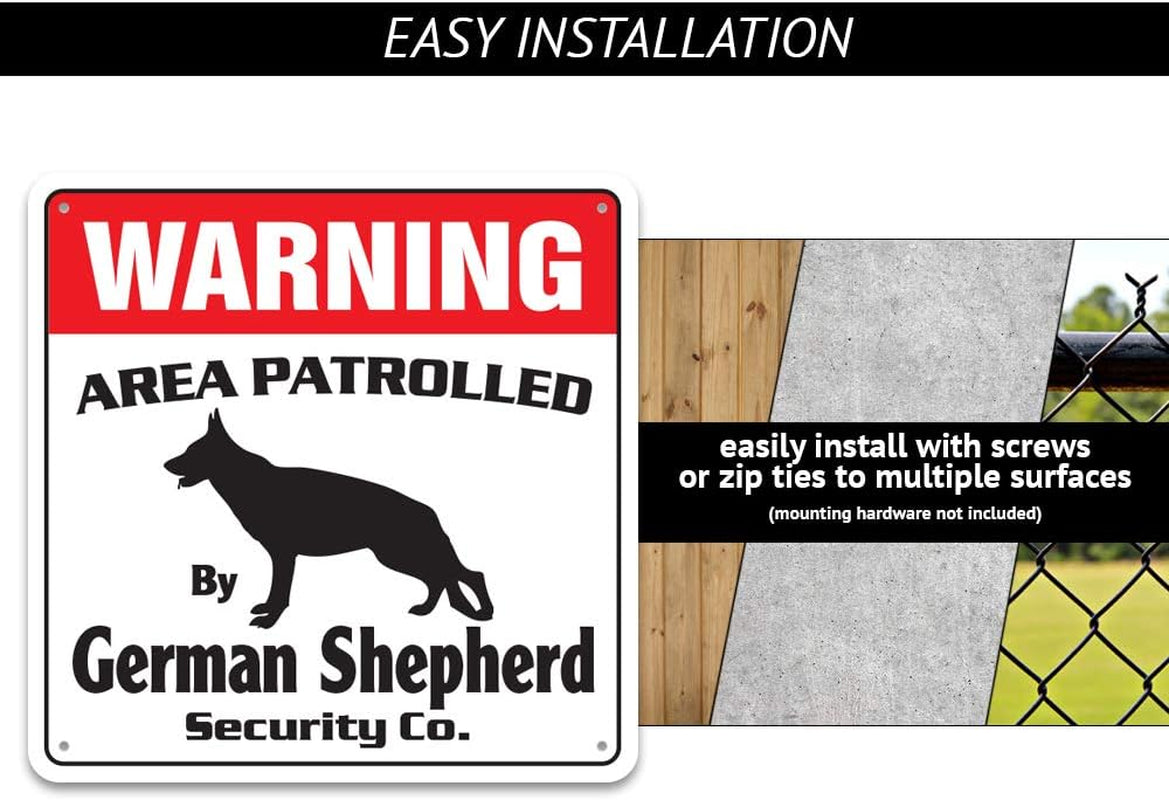 Labradoodle Security Sign Area Patrolled by Pet Signs Breeder Lover Owner Dog