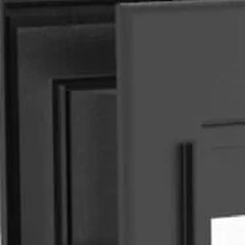 Black Deluxe Aluminum Extra Large Pet Door for Doors up to 2.76", for Pets up to 220Lbs