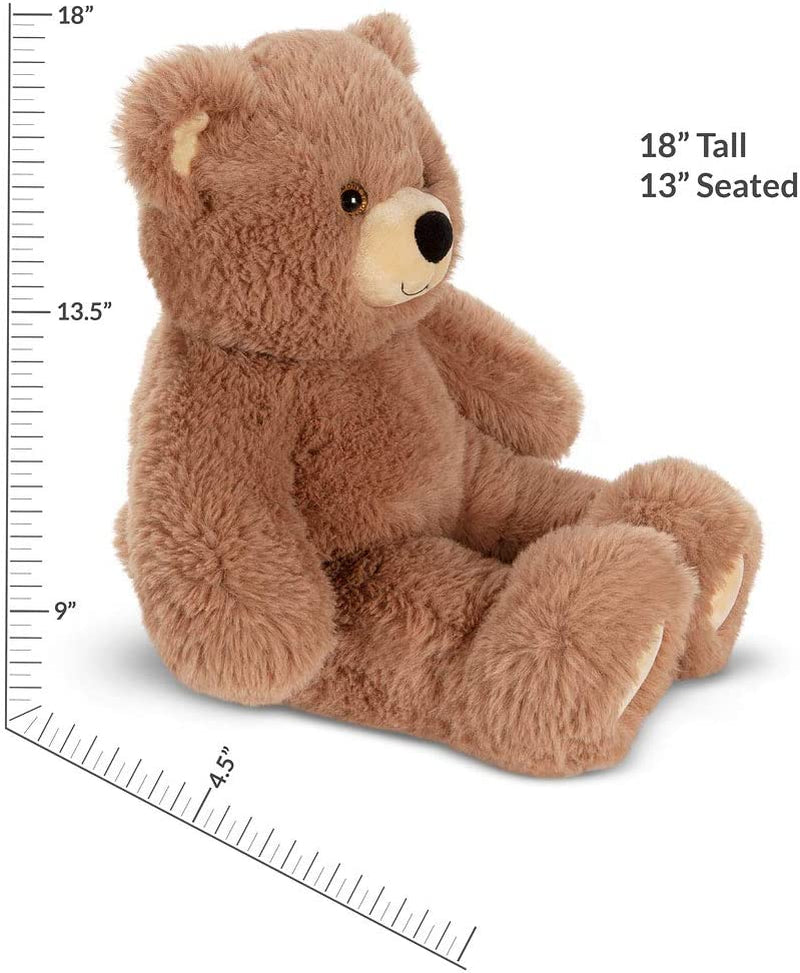 Cuddly Soft - Brown Bear Stuffed Animal, Oh so Soft, 18 Inch