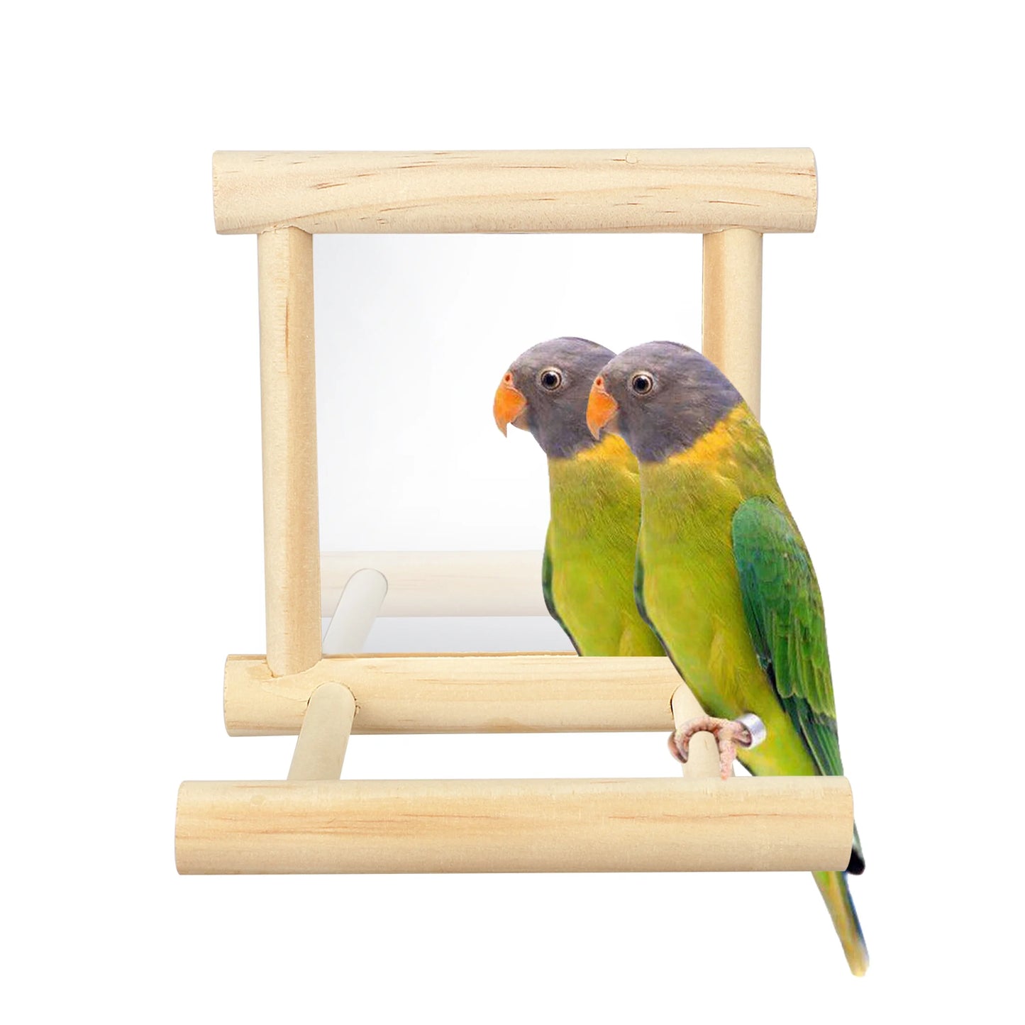 Bird Toy, Bird Mirror for Parakeet Cockatoo Cockatiel Conure Lovebird Canaries