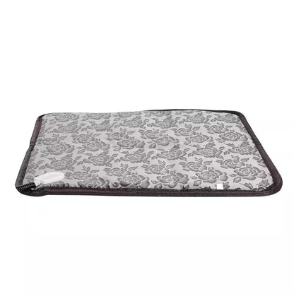 17.7 In. X 17.7 In. Pet Heating Pad Small Dog Cat Bed Electric Heating Mat Waterproof Adjustable Warming Blanket