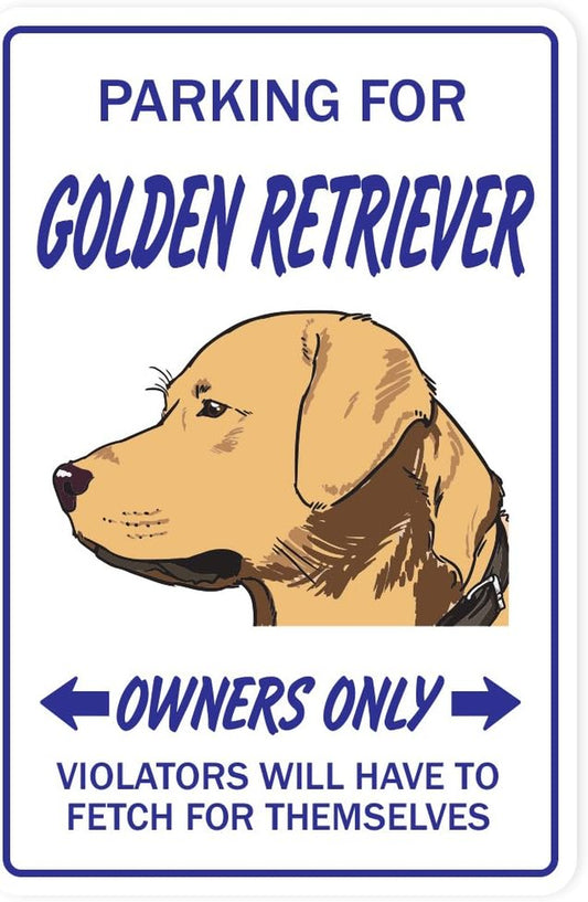 Golden Retriever Sign Dog Pet Signs Pet Lover Veterinarian Vet Tech | Indoor/Outdoor | 12" Tall