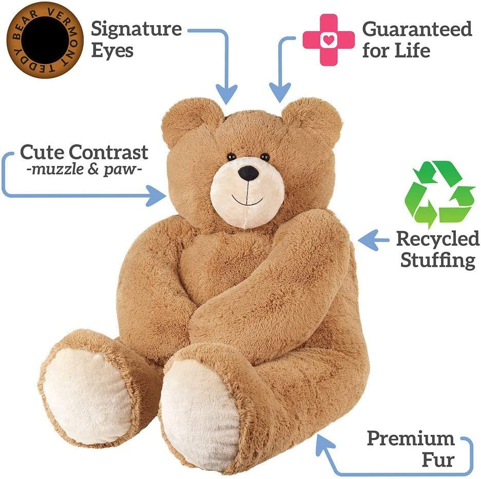 Giant Stuffed Animals - Life Size Teddy Bear, 6 Foot, 6 FT, 72"