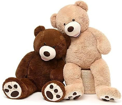 Big Plush Giant Teddy Bear Premium Soft Stuffed Animals Light Brown,51 Inches