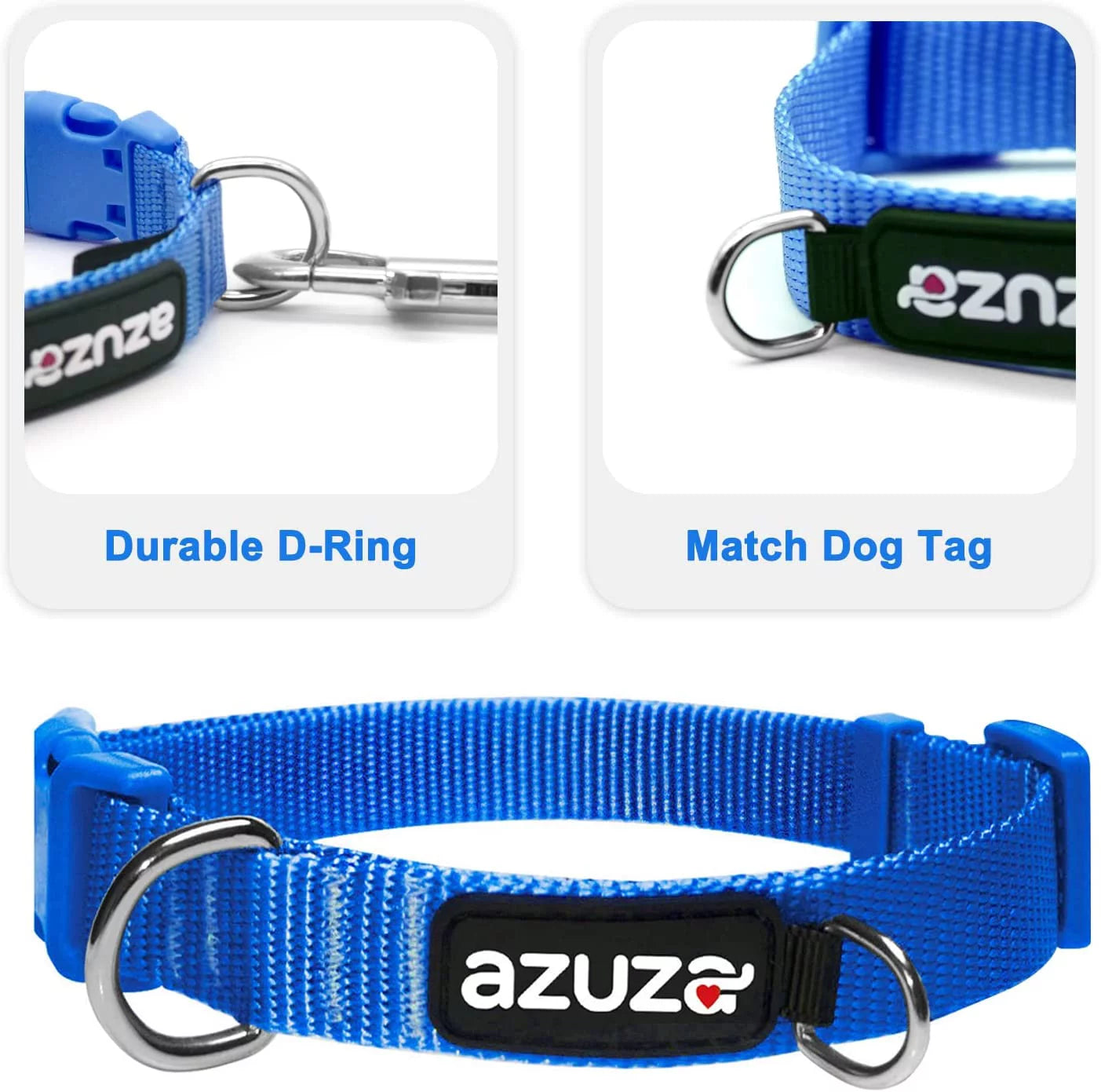 3 Pack Dog Collars Soft Comfortable Dog Collars for Small Medium and Large Dogs Pet Dog Collars