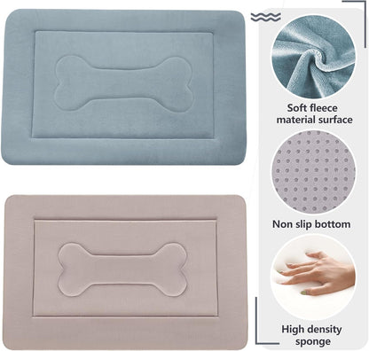 Large Dog Bed Crate Pad Mat 42In Washable Non-Slip Bottom Pet Bed Cat Beds Mattress Kennel Pad