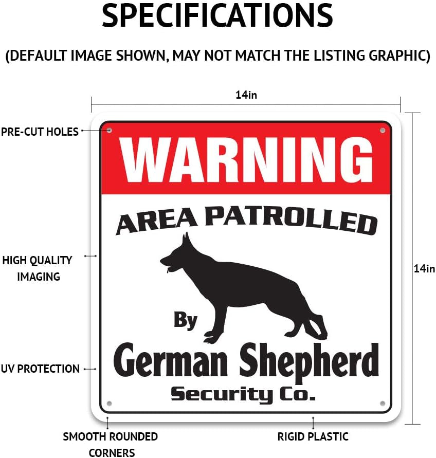 Labradoodle Security Sign Area Patrolled by Pet Signs Breeder Lover Owner Dog