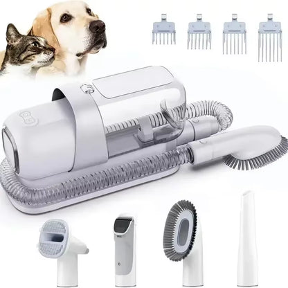 LMVVC Pet Grooming Kit with Vacuum for Dogs and Cats Vacuum Brush