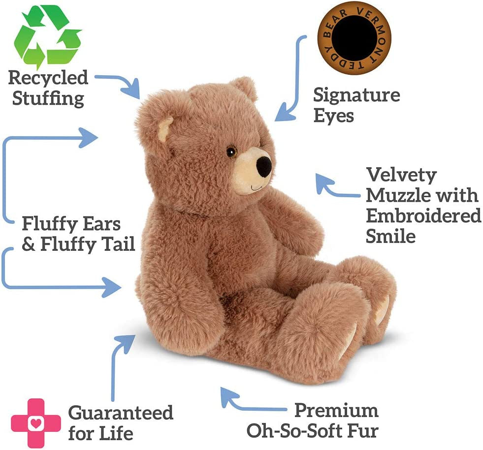 Cuddly Soft - Brown Bear Stuffed Animal, Oh so Soft, 18 Inch