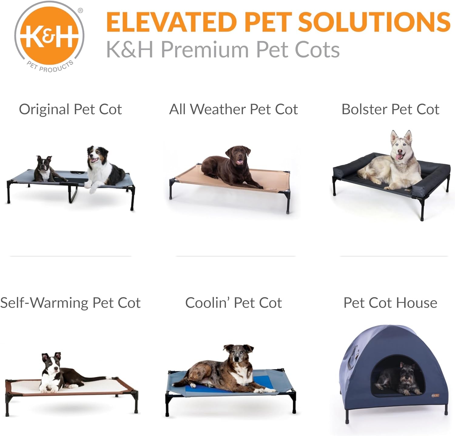 Dog Cot Replacement Cover, Designed to Fit K&H Medium Pet Cots (Sold Separately), Indoor Outdoor, Breathable Cooling Mesh Center, Machine Washable - Medium 32 X 25In Gray